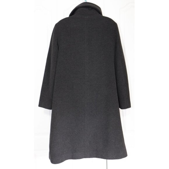 *SOLD* Mallia dark grey wool/cashmere midi winter coat - Picture 5 of 10